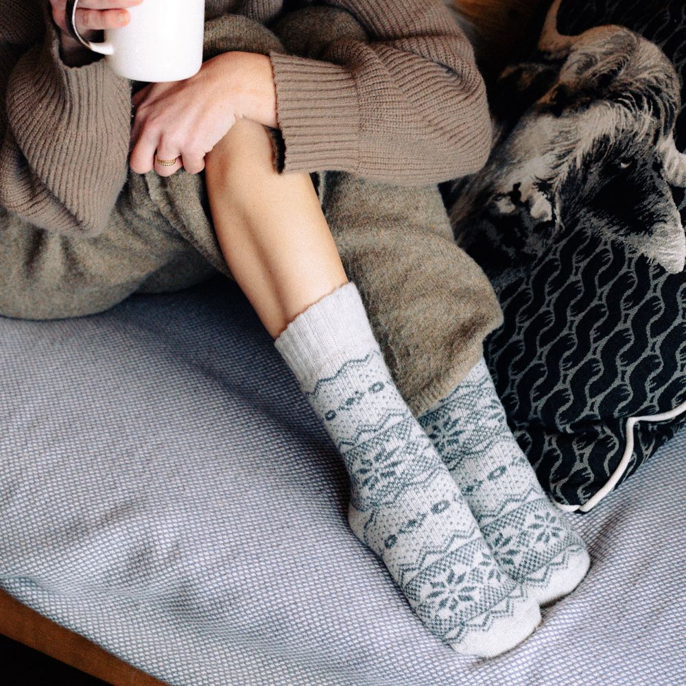 Bergen Wool ホワイト（1足）