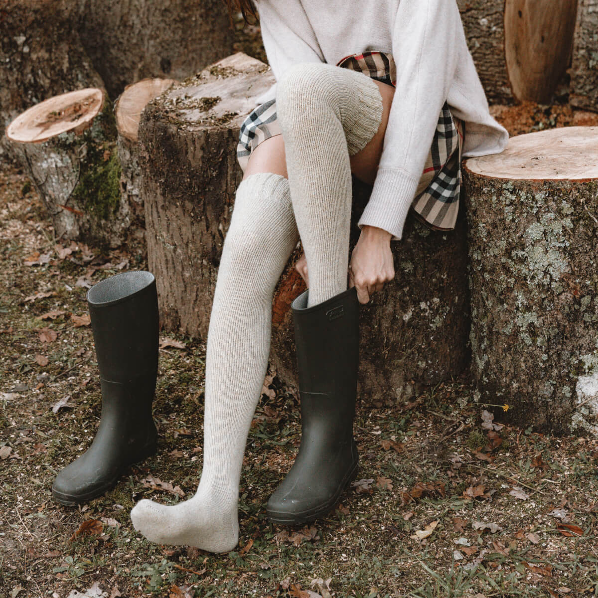 Earth・オーバーニー丈（2足）