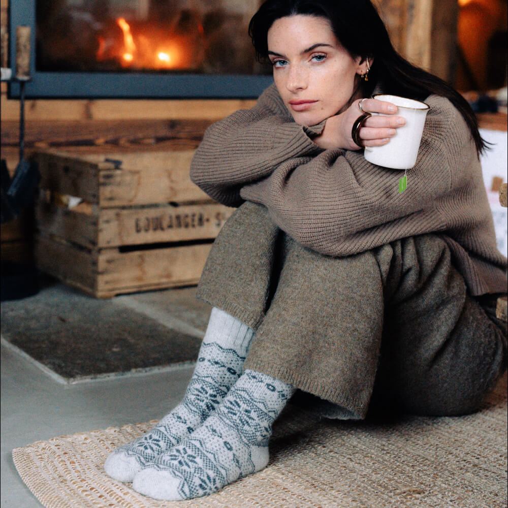 Bergen Wool ホワイト（1足）