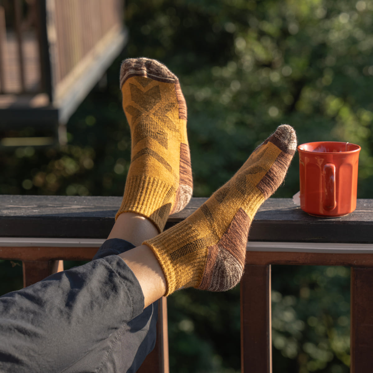 Hiking イエロー（ショート丈・1足）