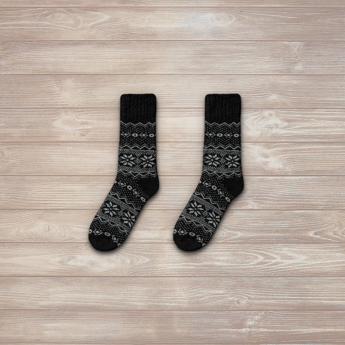 Bergen Wool ブラック（1足）